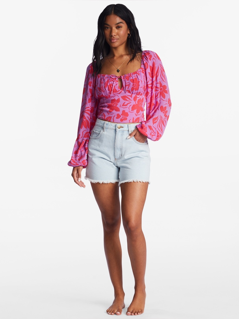 Billabong On Your Mind Long Sleeve Crop